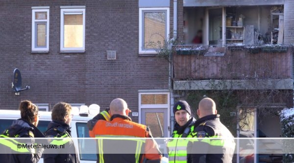 gasfles explodeert in woning Groningen3