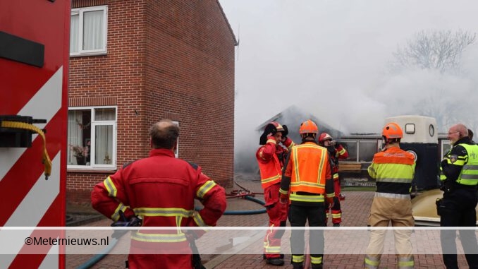 schuurbrand in Beerta