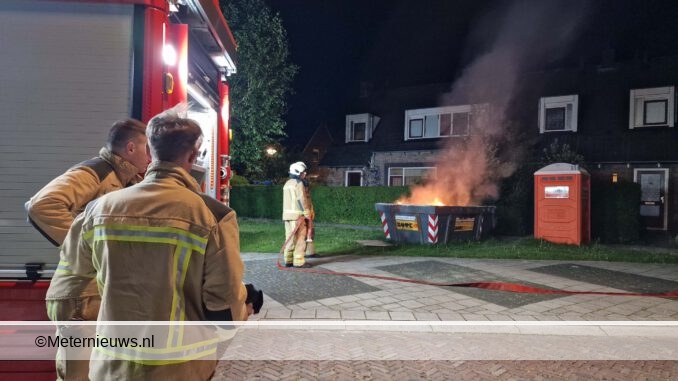 contaimerbrand in Assen