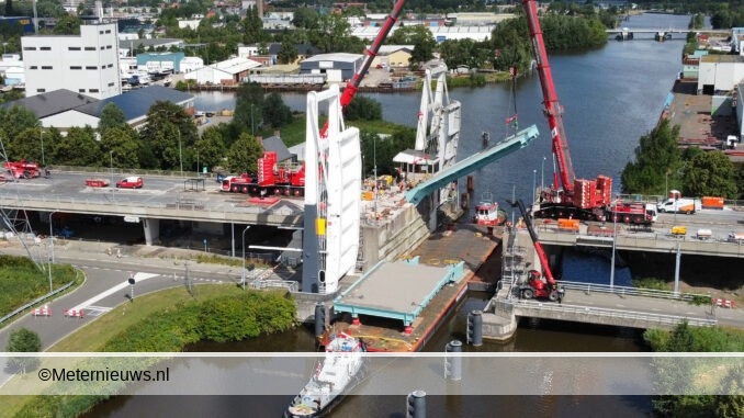 beweegbare brigdeek in Euvelgunnerbrug Groningen