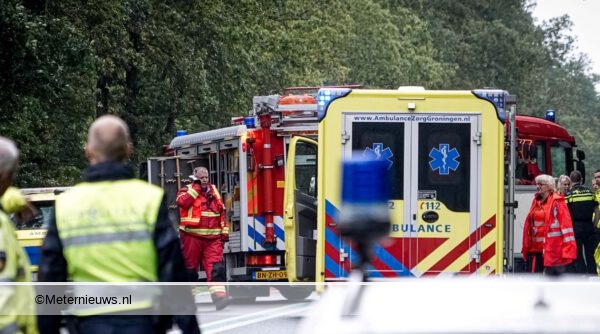 Ernstige aanrijding in Wedde (Video)