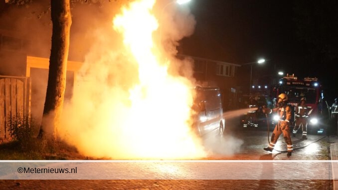 auto in brand in Meppel