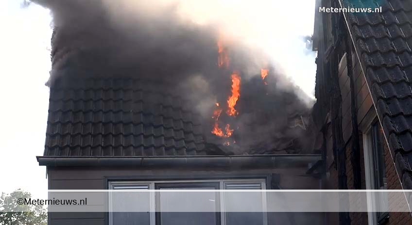 dak brand van woning gramsbergen