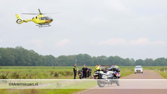 ongeval motorrijder in Zwinderen