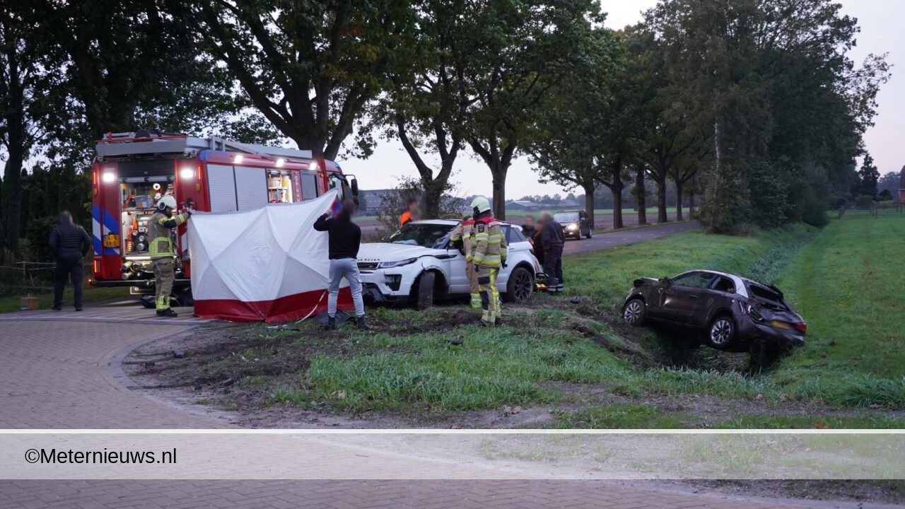 Aanrijding met gewonde in Coevorden. Aanrijding met gewonde in Coevorden.