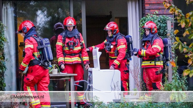 wasmachine in brand in Haren