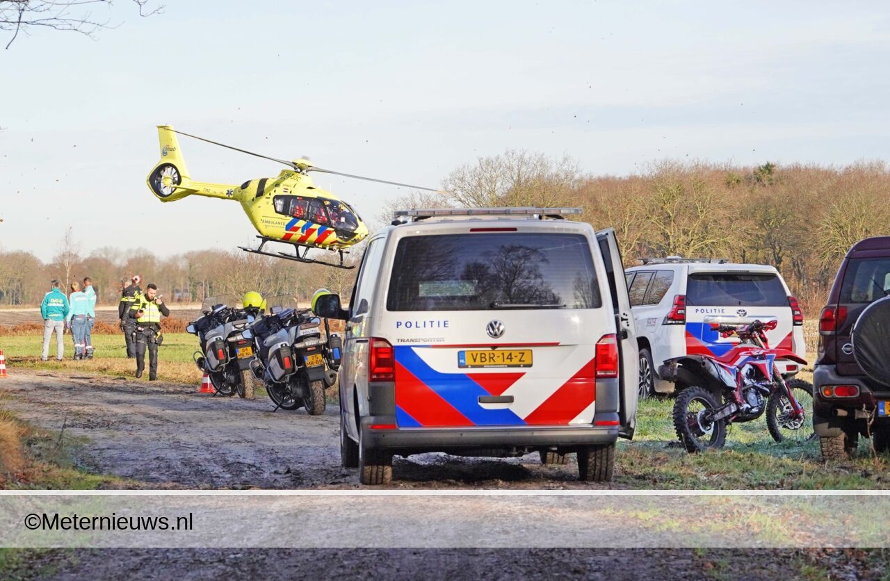 Dodelijk ongeval crossmotorrijder in Zuidvelde.