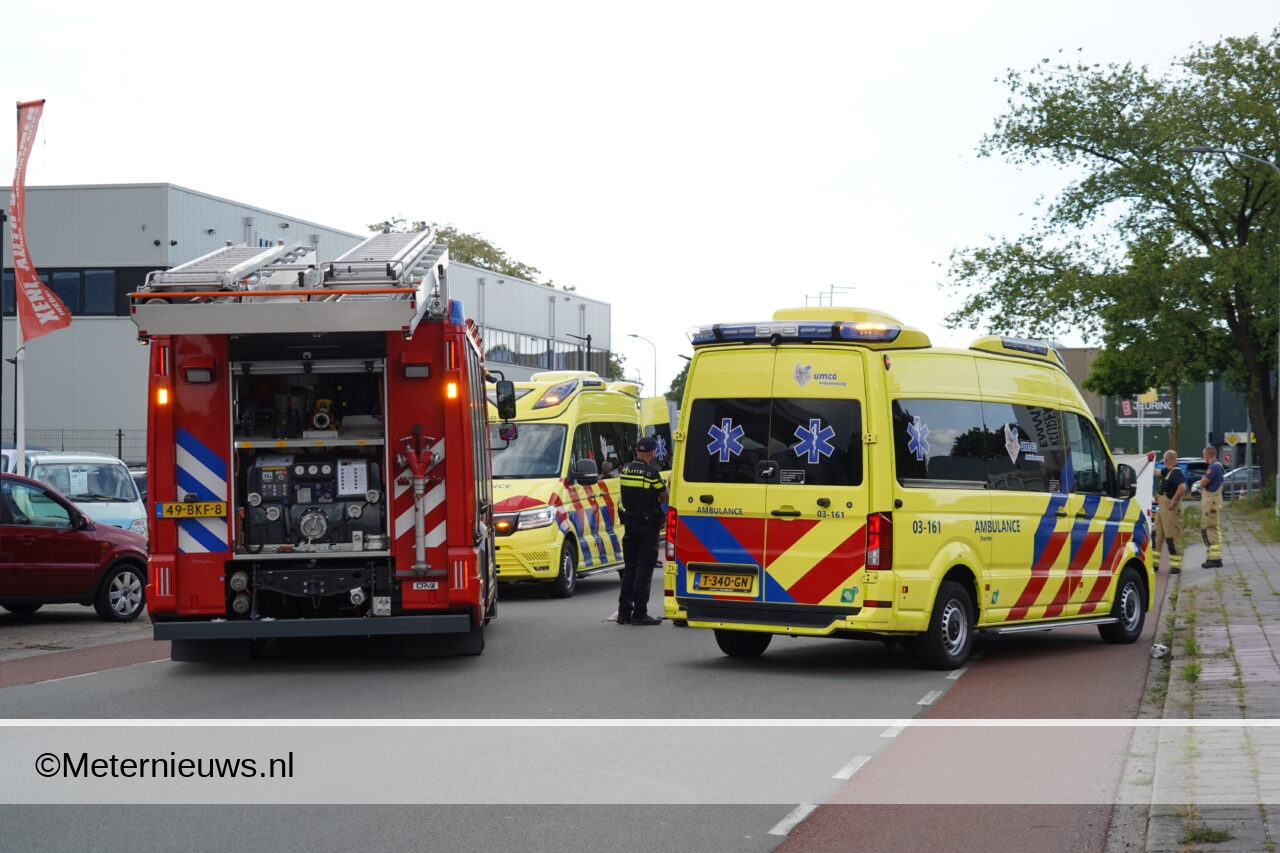 Ernstige aanrijding Fietser/Auto in Emmen. Ernstige aanrijding Fietser/Auto in Emmen.