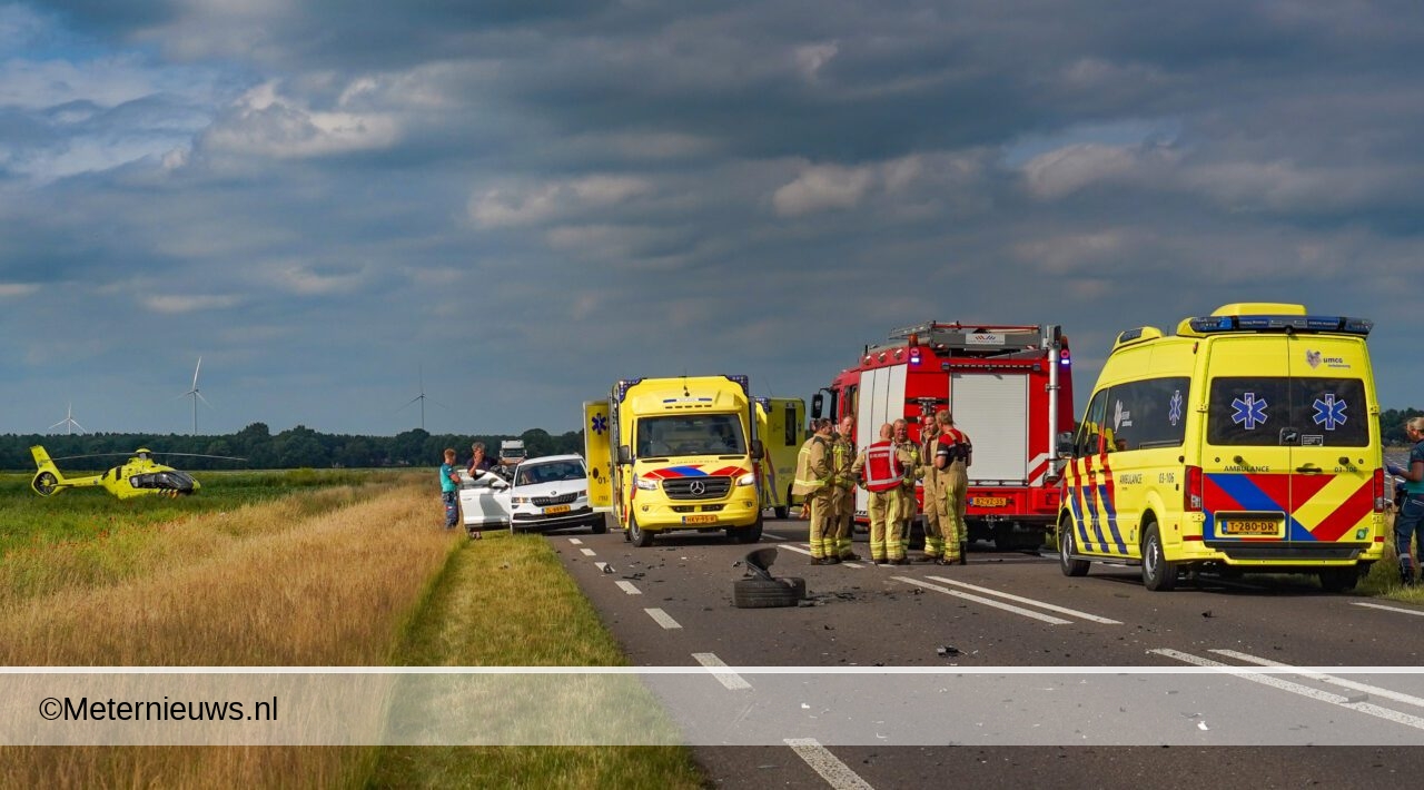 Auto’s botsen in Buinerveen(Video)