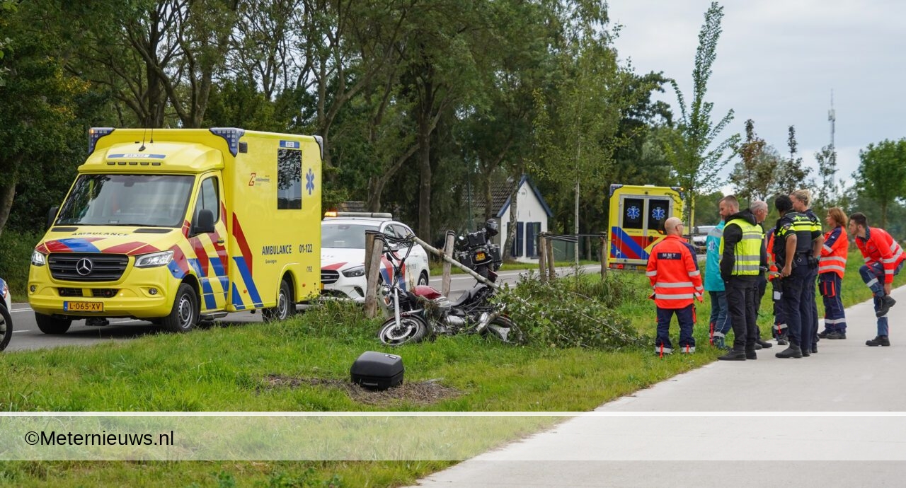 Motorrijder raakt zwaargewond ongeluk Groningse Wetsinge(Video)