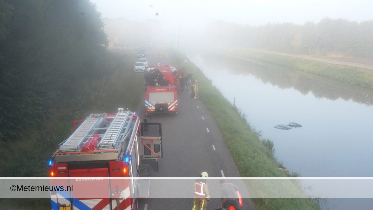 Auto in stieltjeskanaal Coevorden(Video) |