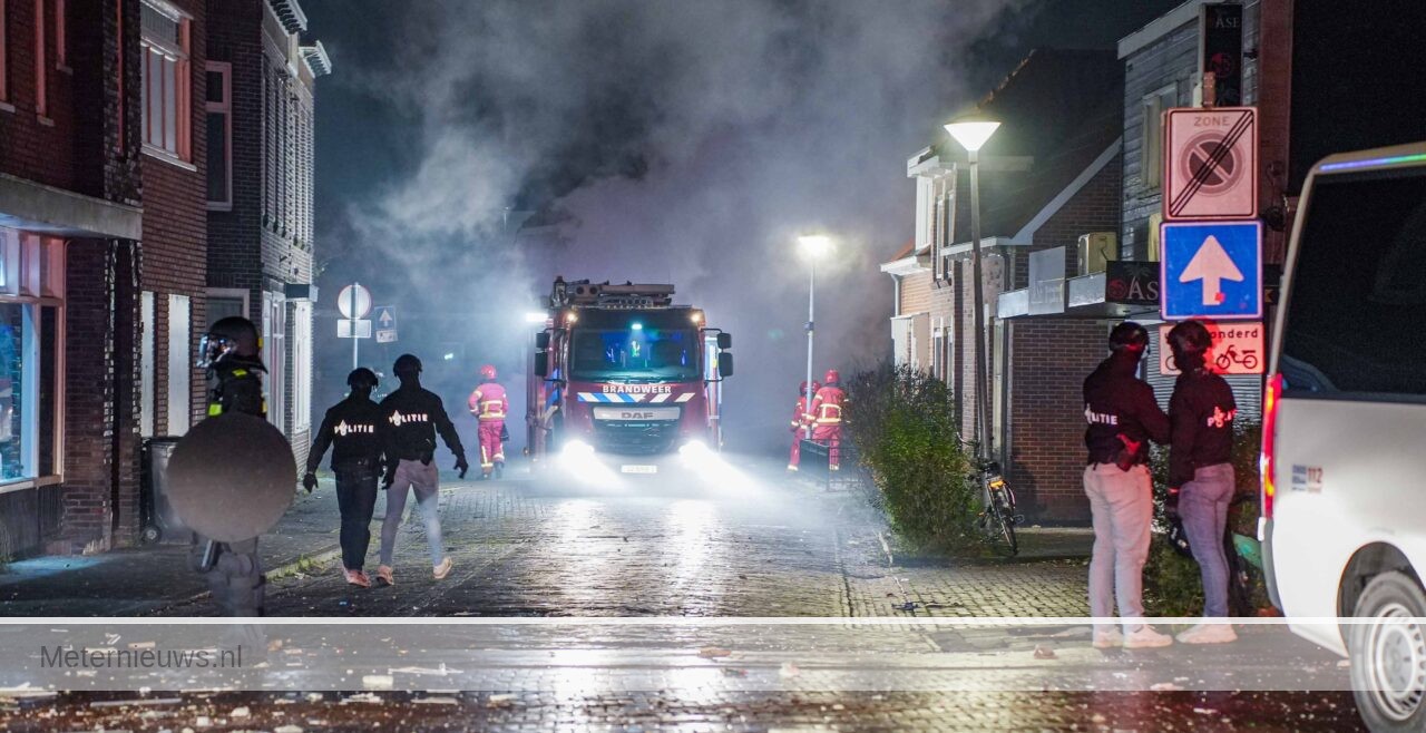 ME ingezet na onrust en brand in Hoogkerk(Video)