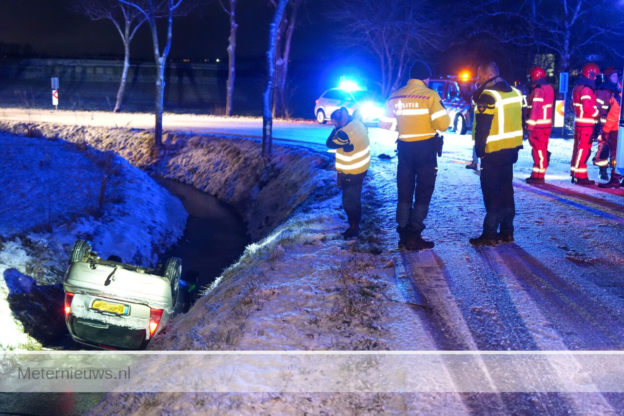 Auto in sloot in Saaksum(Video) |