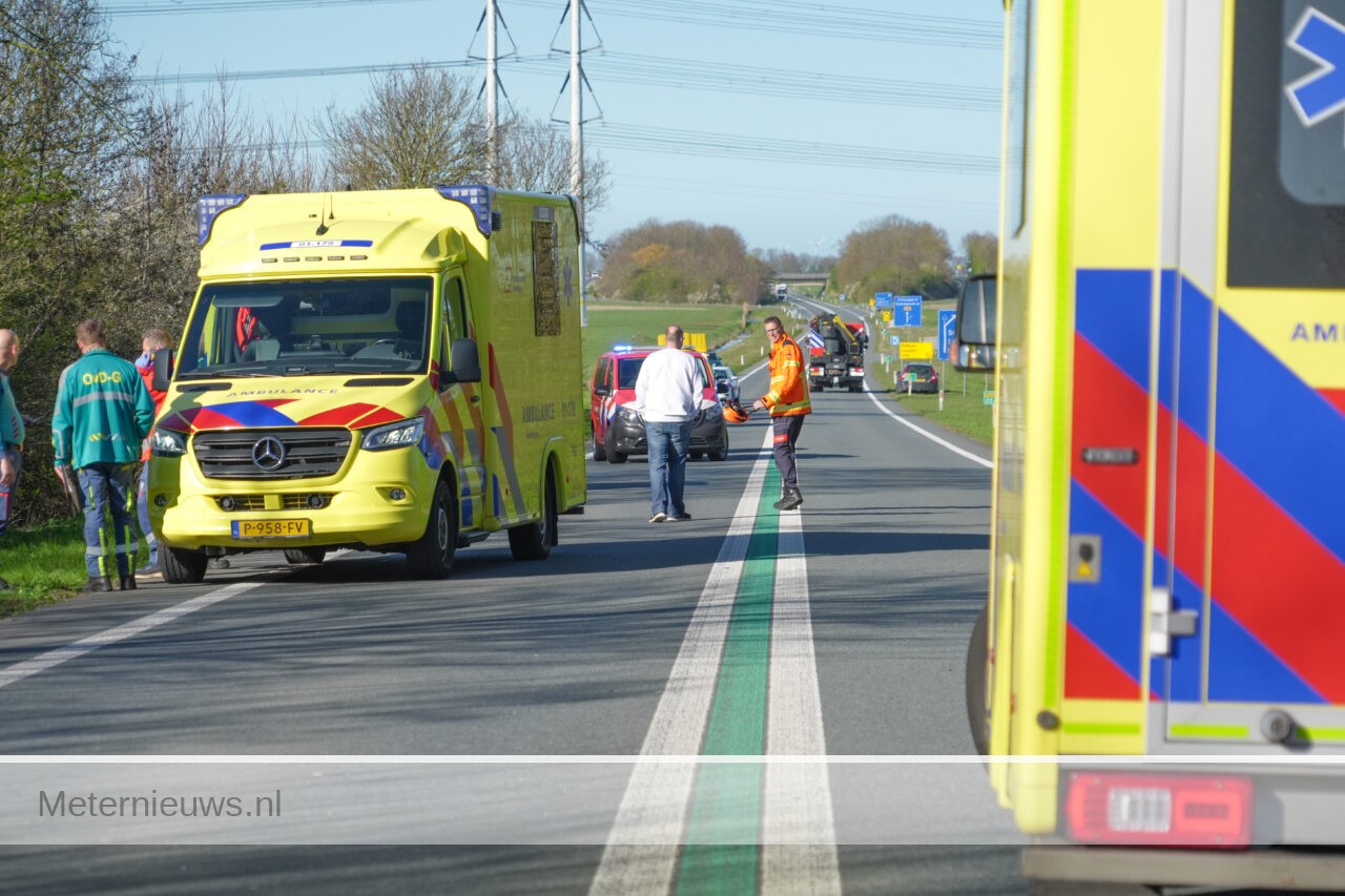 Westerwijtwerd – Ernstig ongeval frontale aanrijding.