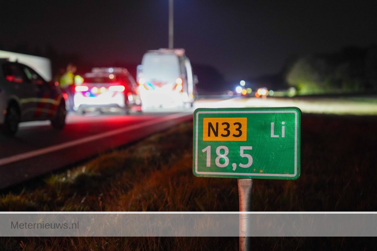 Motorrijder overlijdt na botsing tegen ree op n33 Anderen(Video) |