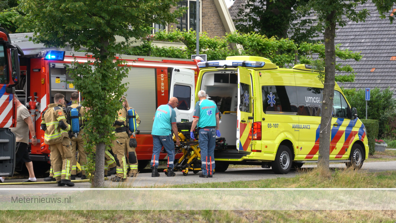 Woningbrand met gewonde in Bovensmilde(Video) |