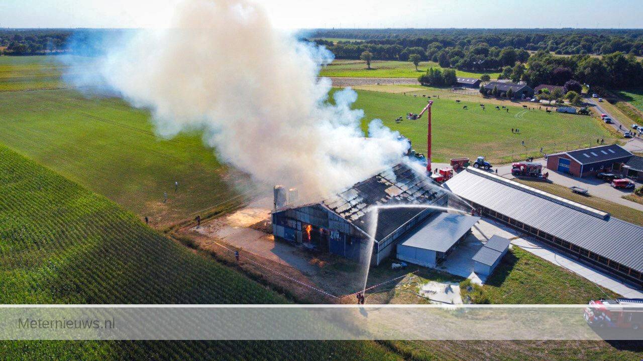 Grote stalbrand in Vlagtwedde