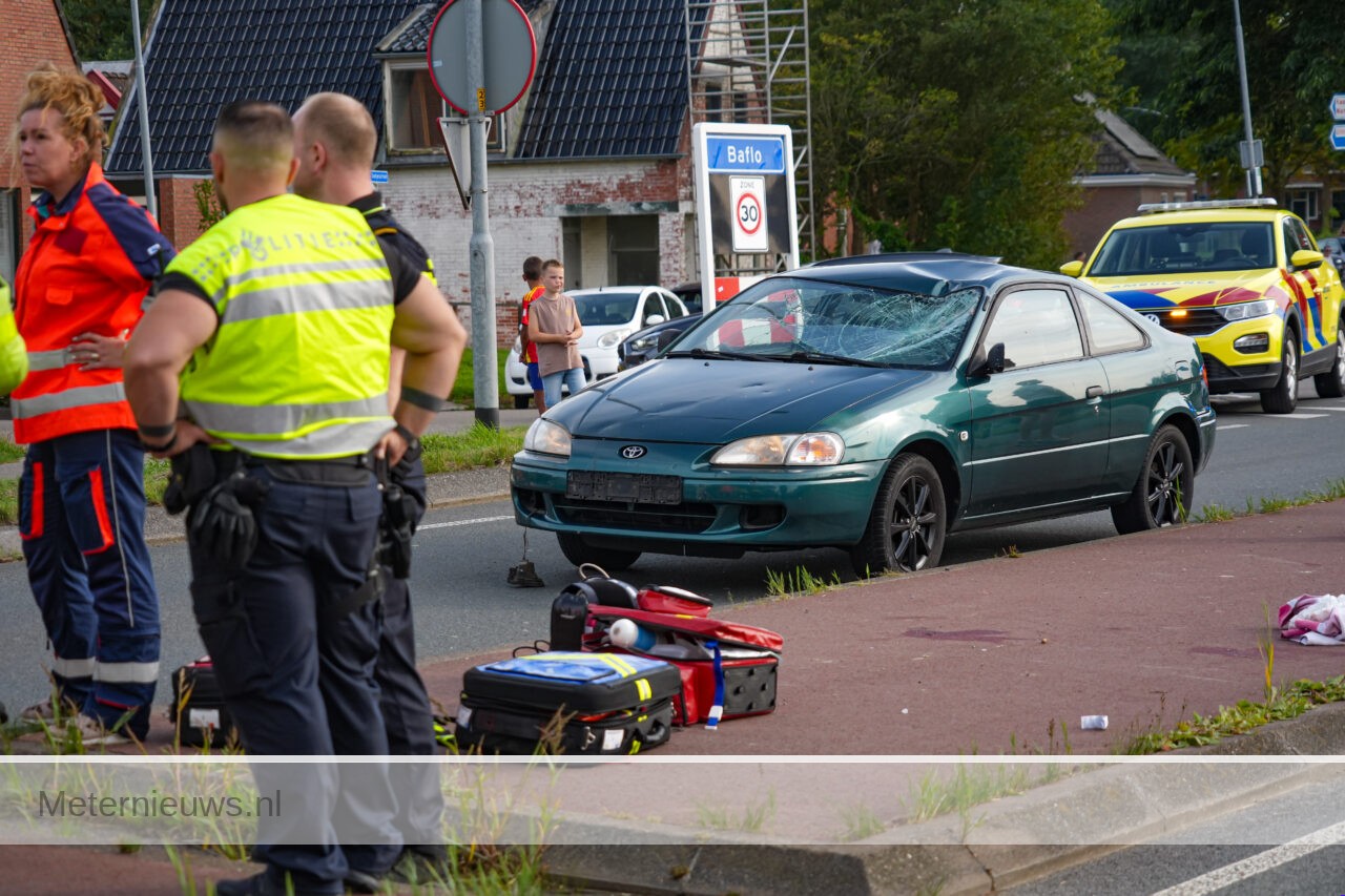 Fietser ernstig ongeval in Baflo(Video)